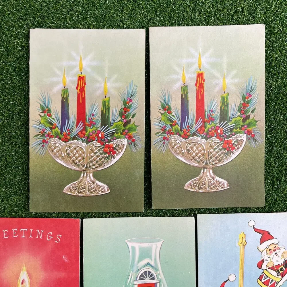 Vintage Christmas Holiday Greeting Cards Lot